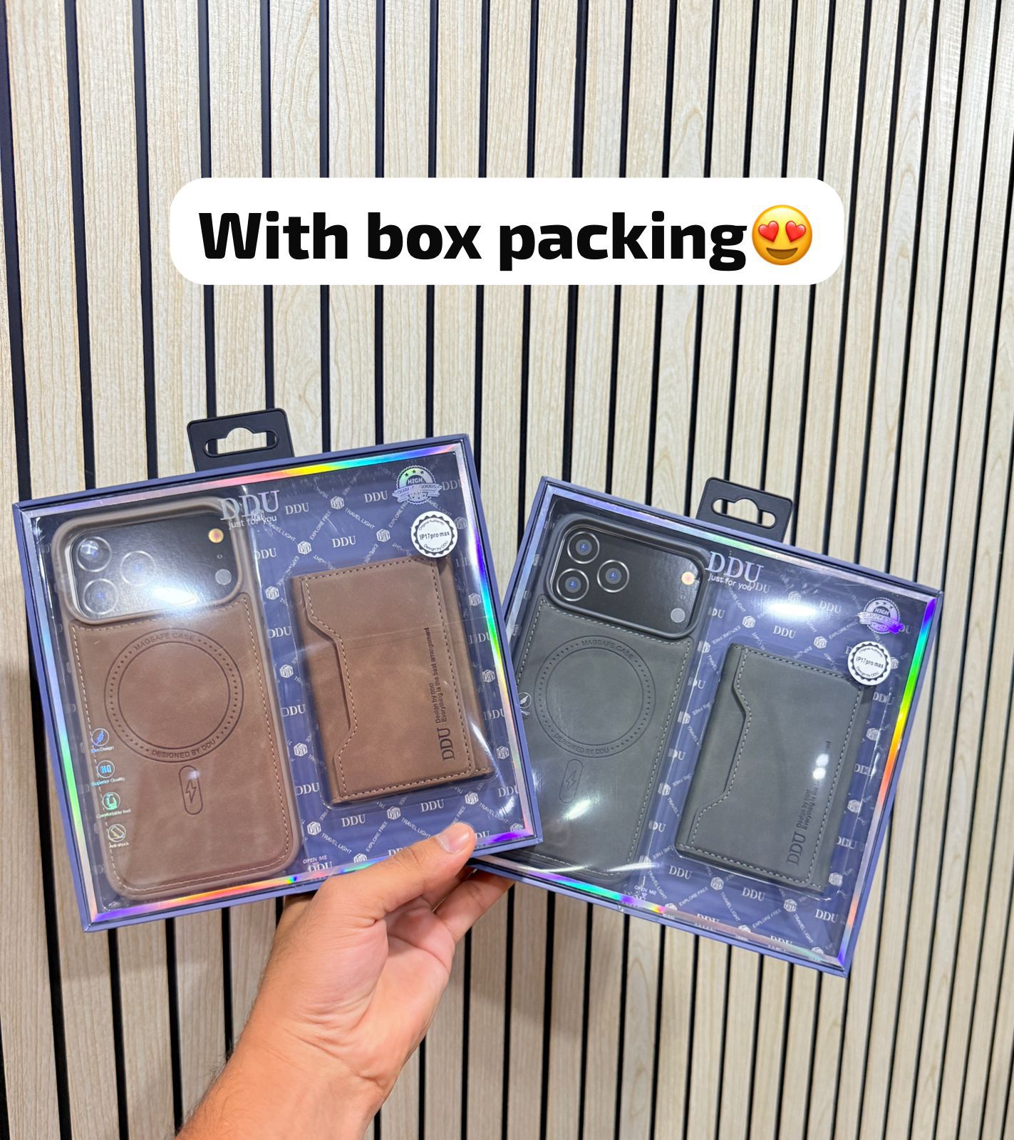 PREMIUM PU LETHER MAGSAFE CASE WITH MAGSAFE CARD HOLDER WALLET